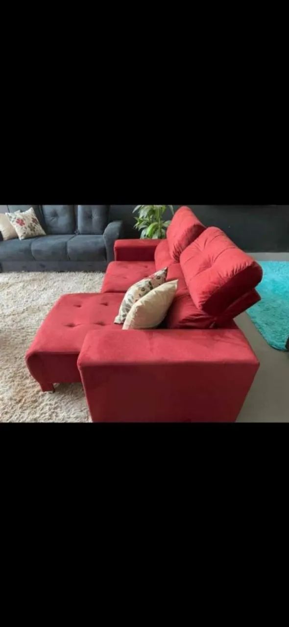 SOFA RETRATIL RECLINÁVEL 2MT FRETE GRÁTIS 