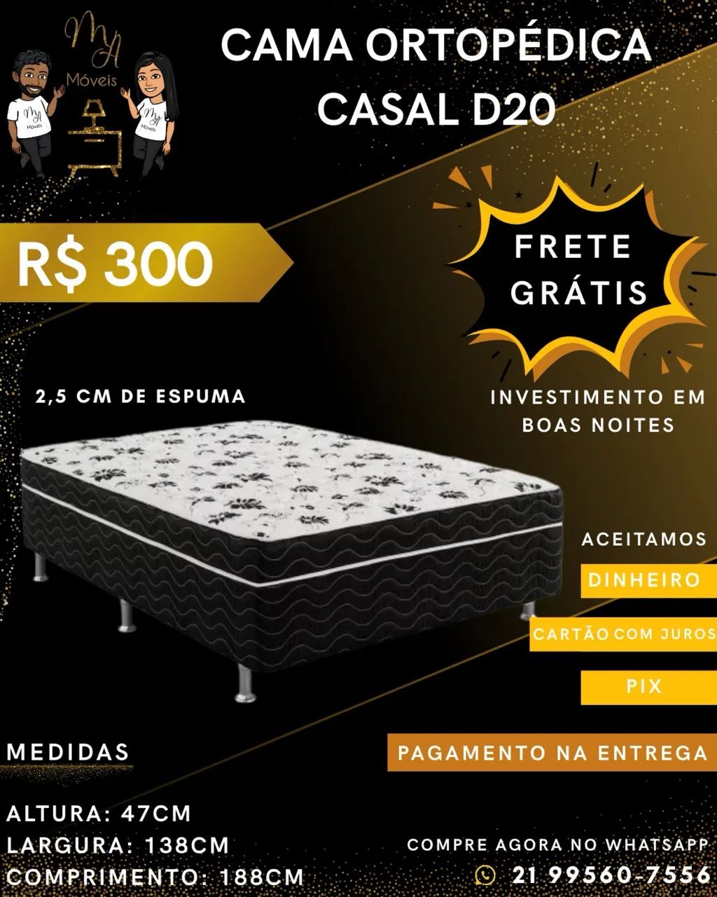 Cama box casal 