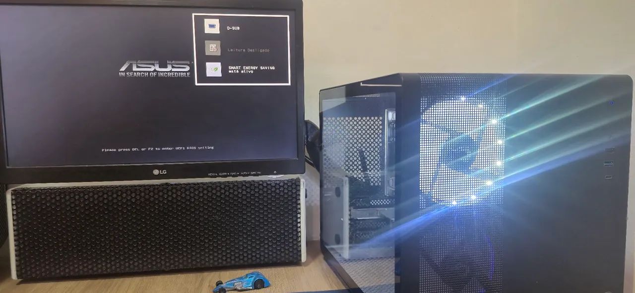 PC COMPLETO + MONITOR LG 24" + KIT LOGITECH - FUNCIONANDO PERFEITAMENTE