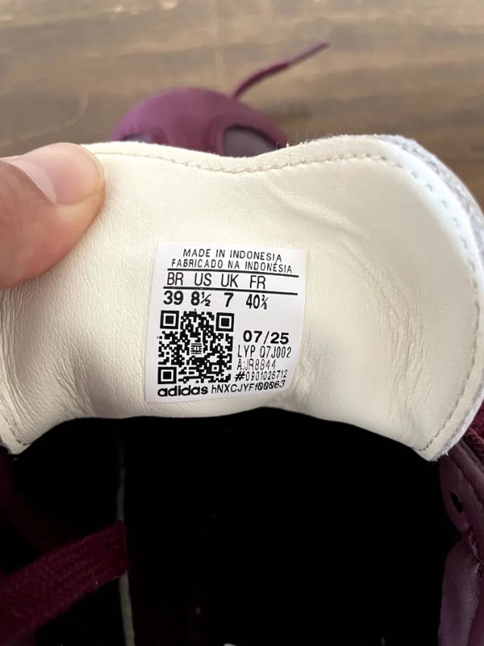 Adidas Samba Bordô 39 - Foto 2