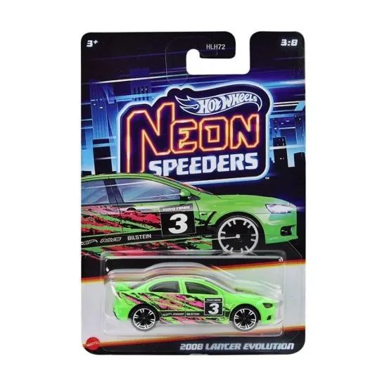 Hot Wheels lancer evolution 2008 Neon