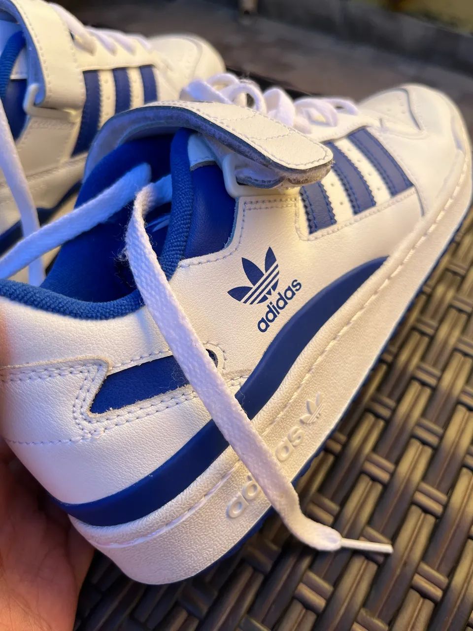 Adidas Fórum Low White Blue Original semi-usado - Foto 4