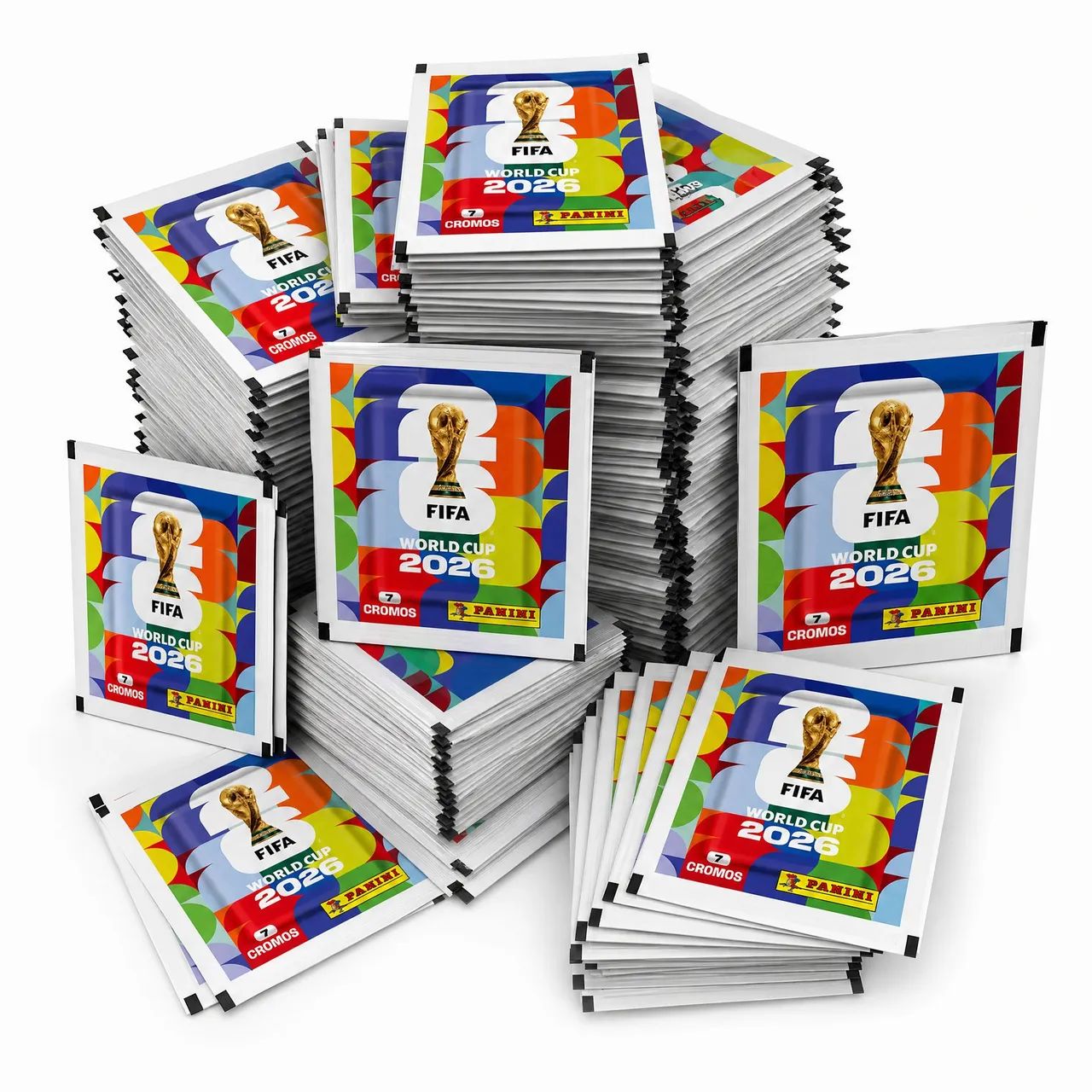 Kit 100 Envelopes figurinhas Copa do Mundo 2026 Original - Foto 4