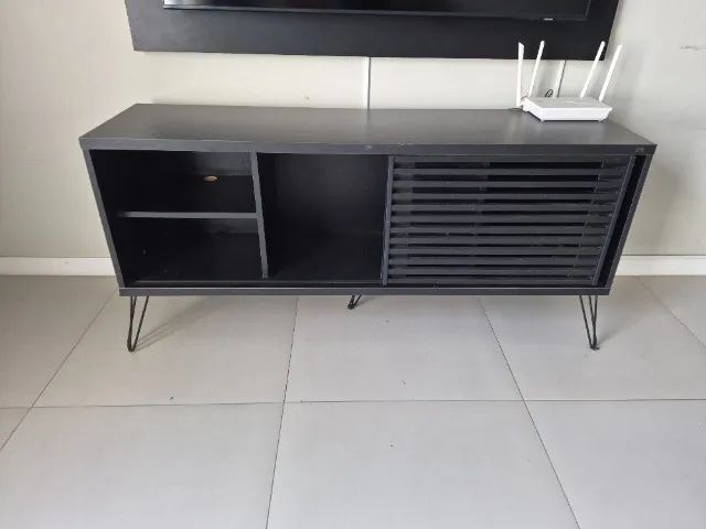 Rack Bancada Para Tv Até 55 Polegadas Frizz Preto