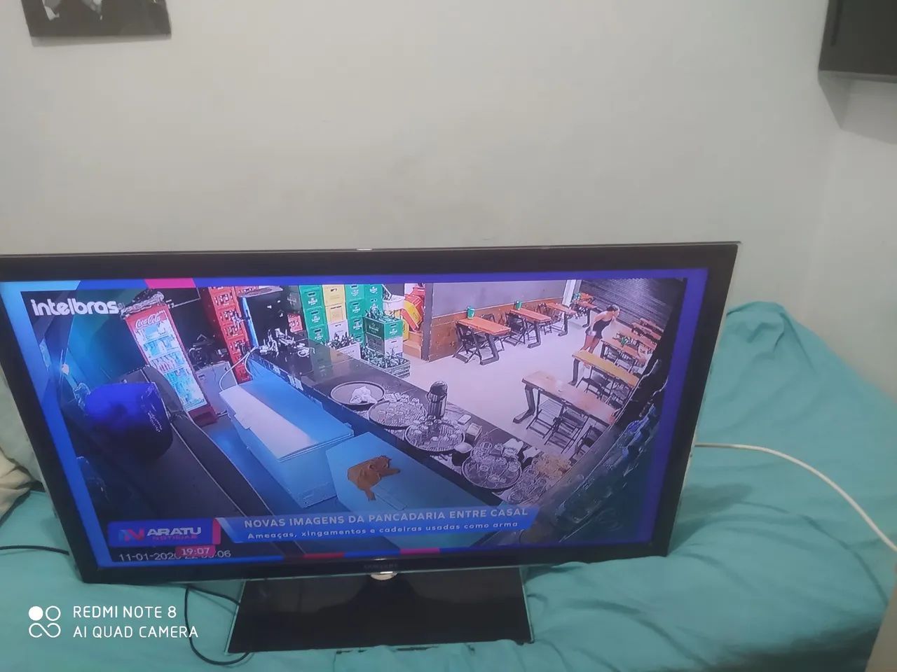 TV SAMSUNG 40PL POLEGADAS NÃO É SMART FUNCIONANDO PERFEITAMENTE RETIRAR EM AMARALINA  - Foto 3