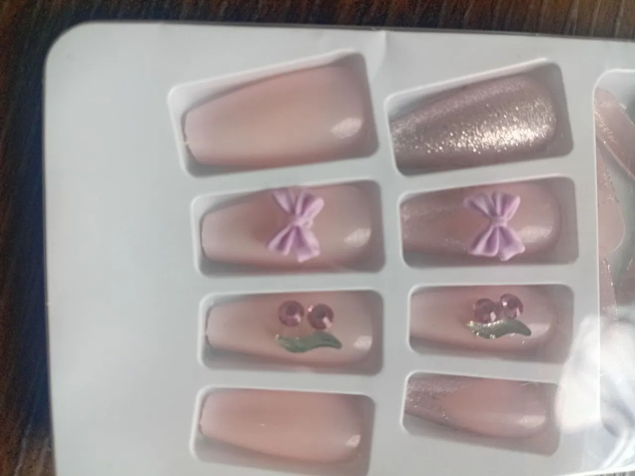 UNHAS POSTIÇAS DECORADAS 12 PEÇAS - Foto 2