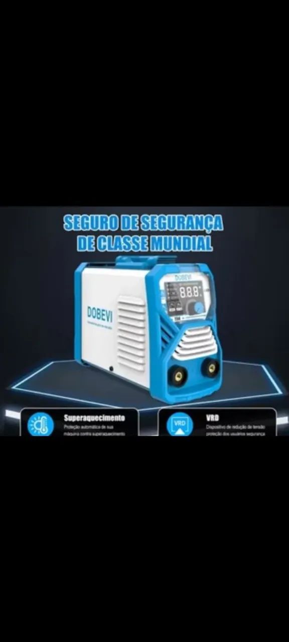 Máquina solda Inverter 250A IGBT Dobevi? Tensões Duplas (110?220V)? Tela HD? Vento - Foto 5