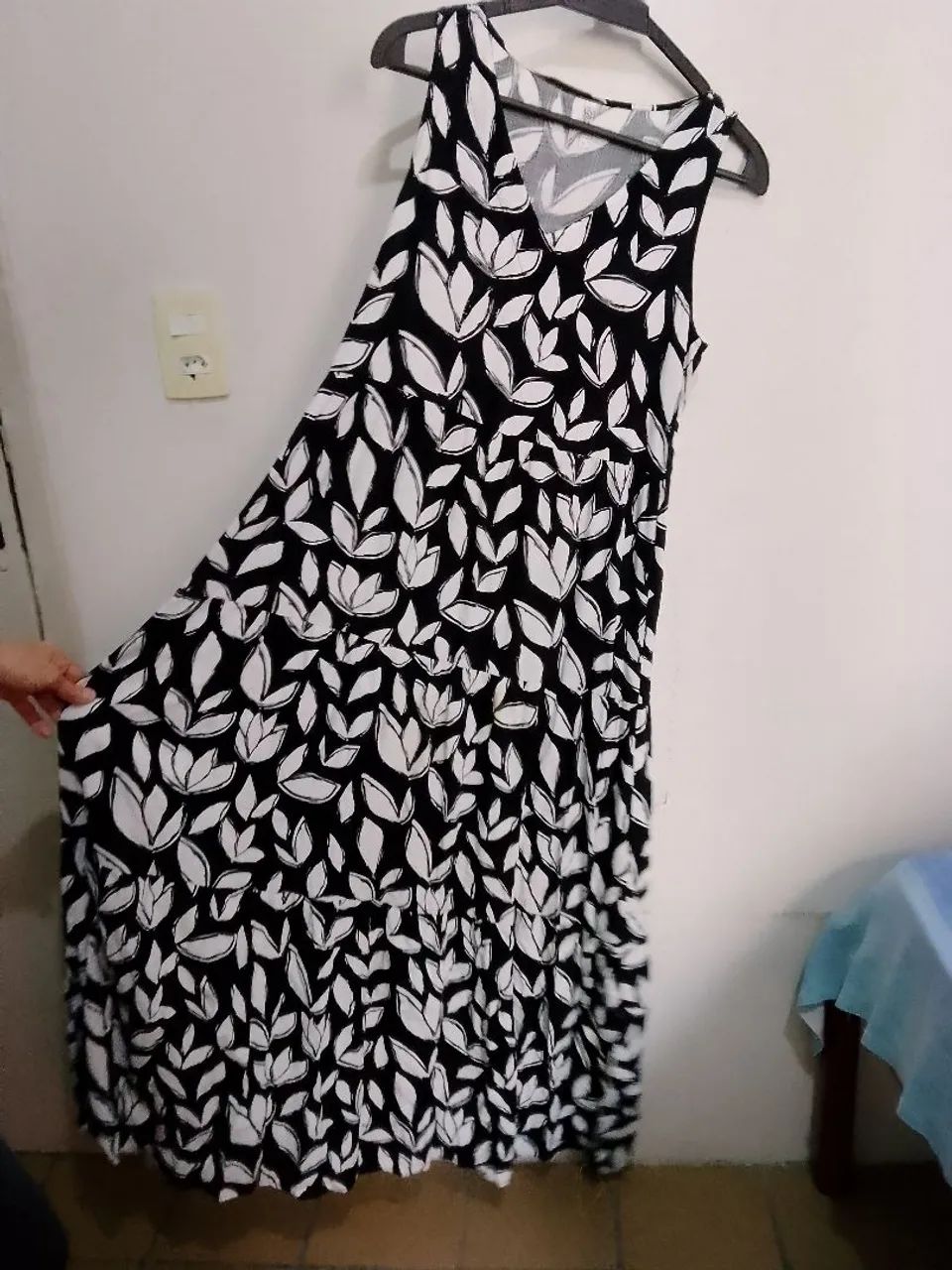 Vestido longo viscose 