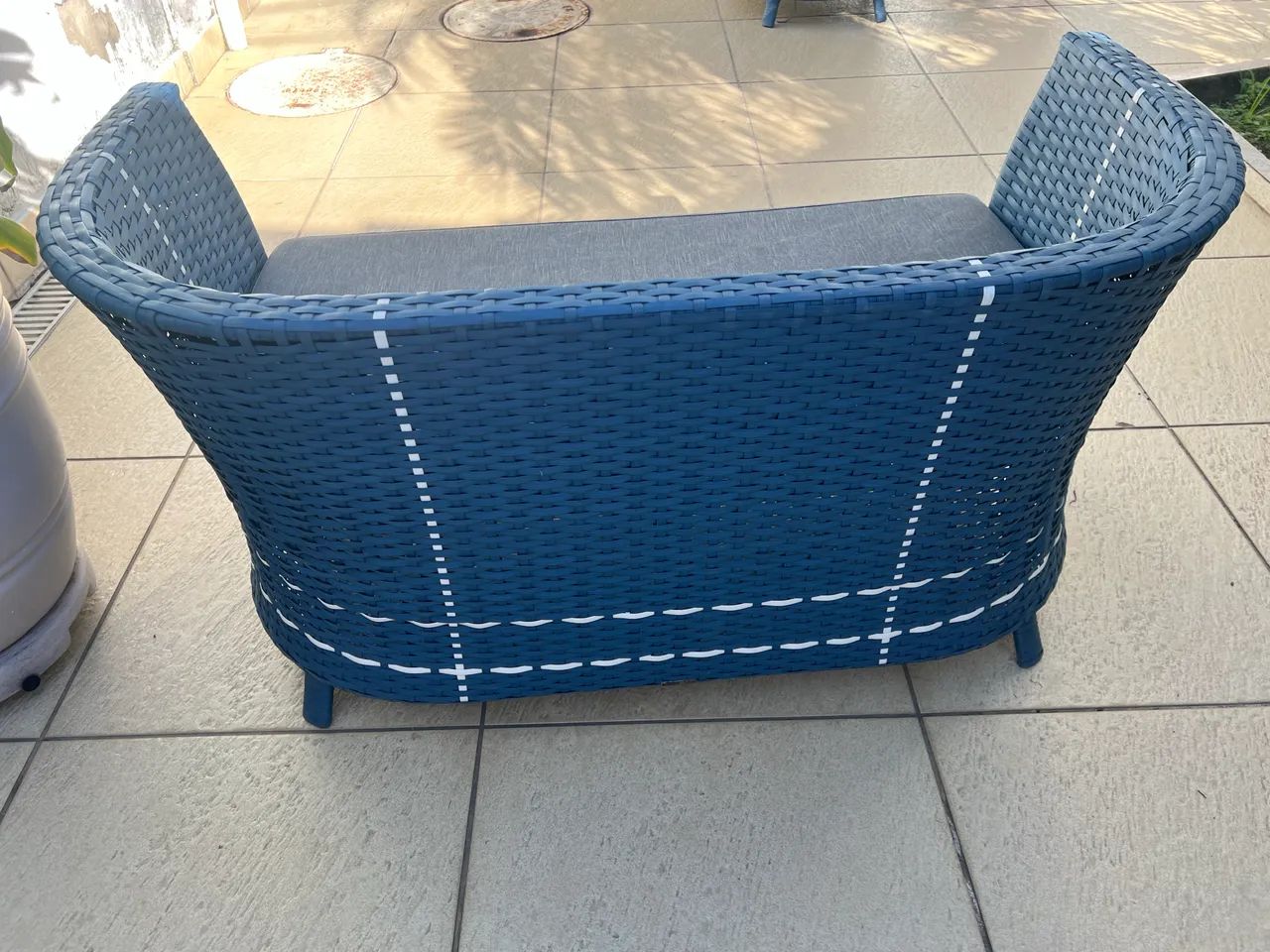 Conjunto 2 poltronas Mesa e Namoradeira varanda   - Foto 2