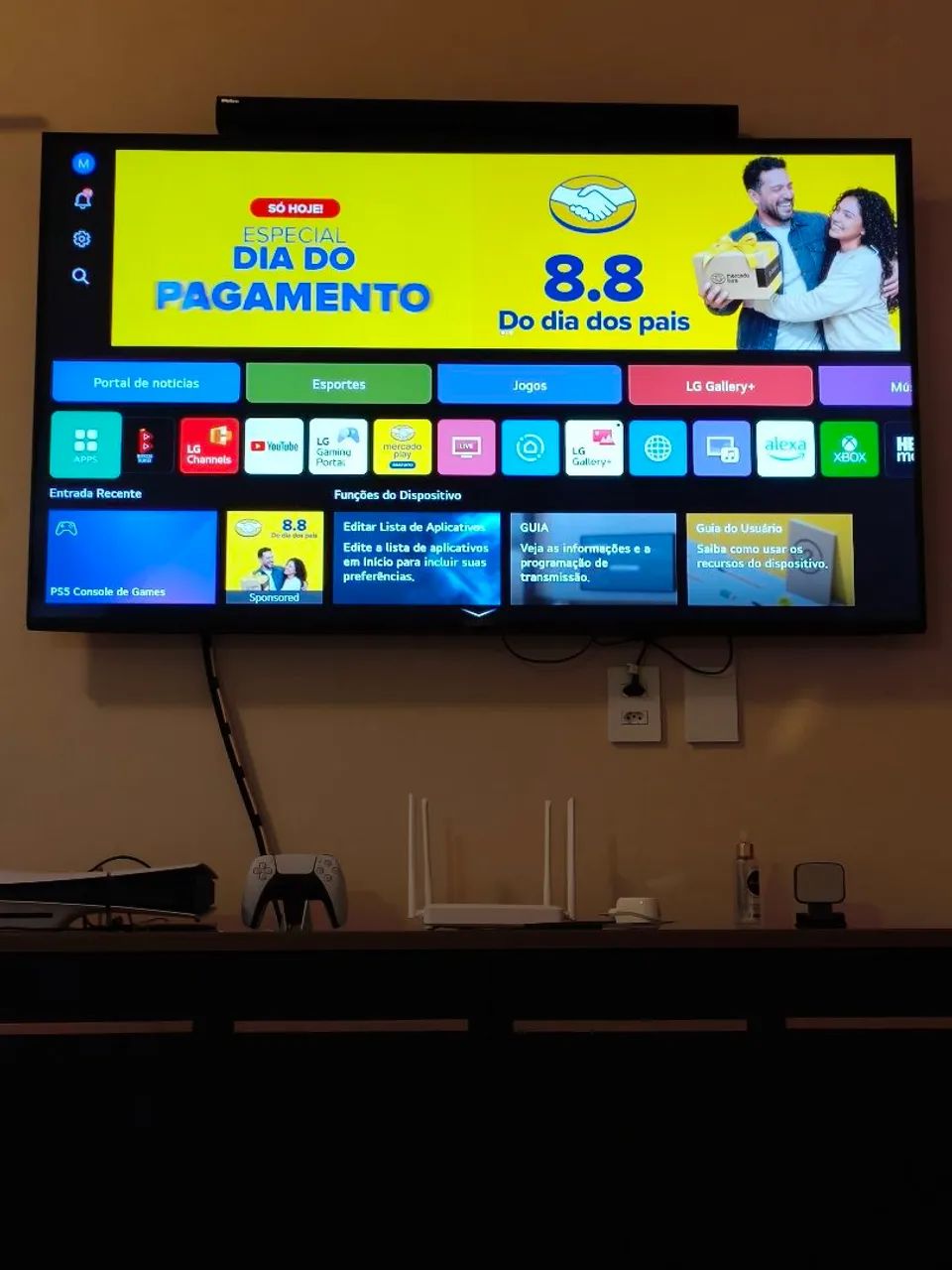 Tv LG webos 65 polegadas smart com nota fiscal pezinho e caixa  - Foto 3