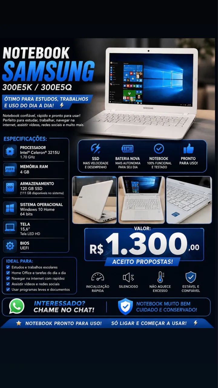 Notebook Samsung 