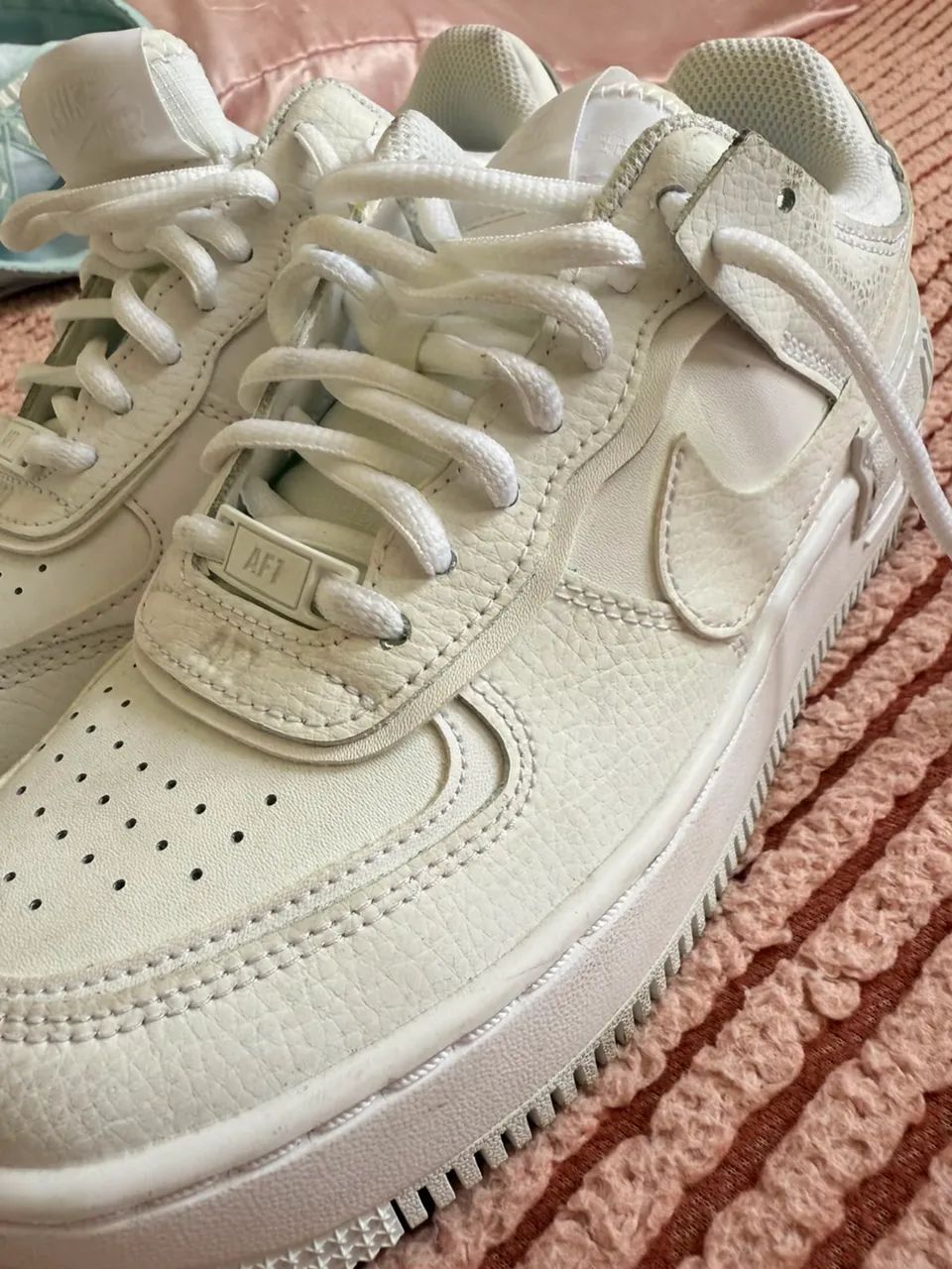 Tênis  orginal Nike Air Force 1 Shadow branco TAM 35 - Foto 5