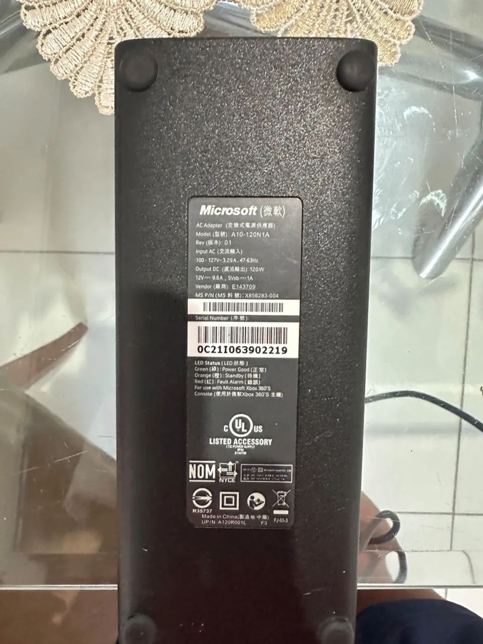 Fonte de Xbox 360 original 2 pinos - Foto 4