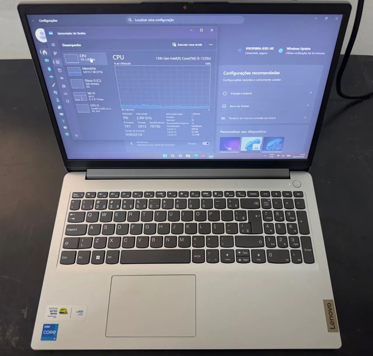 Notebook Lenovo i5 12th 16gb 512Nvme - Foto 4