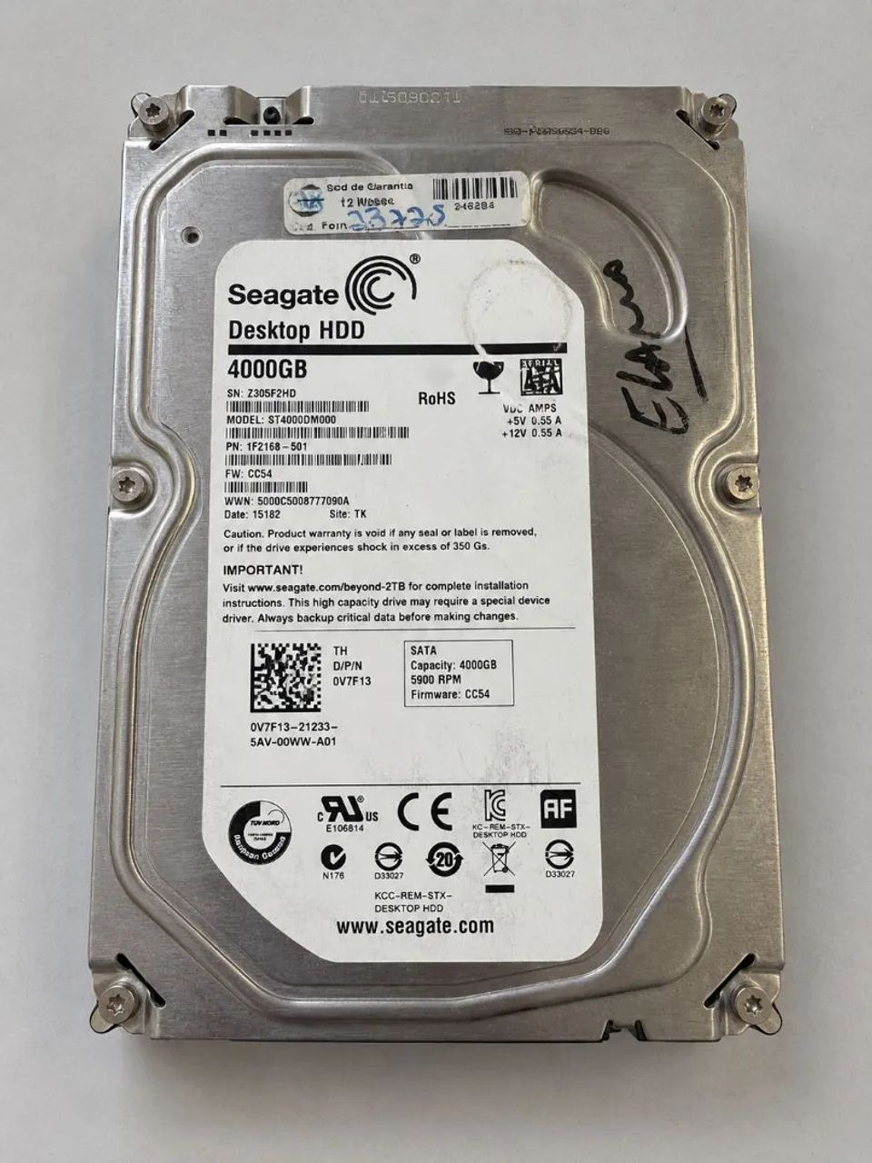 HD Seagate 4TB SATA para PC - Desktop HDD