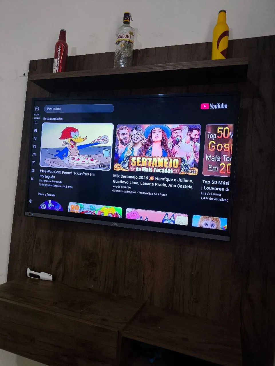 Tv 39 led AOC + aparelho samrt TV + Rack - Foto 3