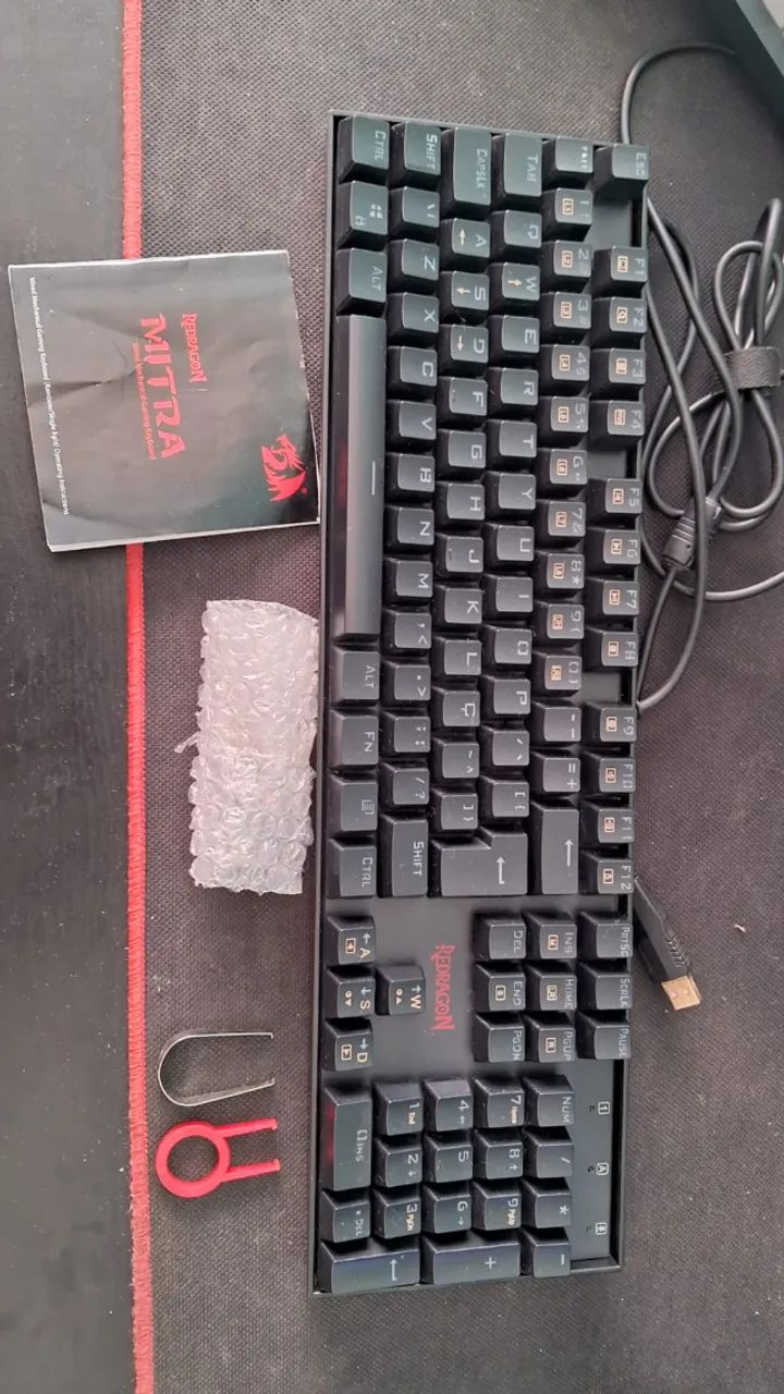 Teclado Redragon Mitra K551RGB-1 PRETO Switch Brown
