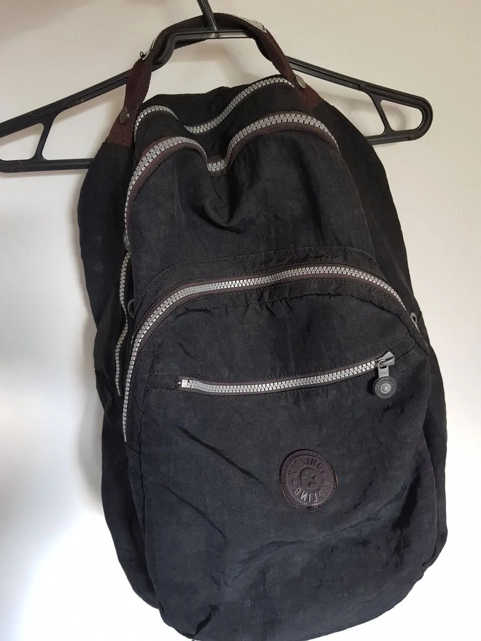 Mochila Kipling Preta, Clássica 