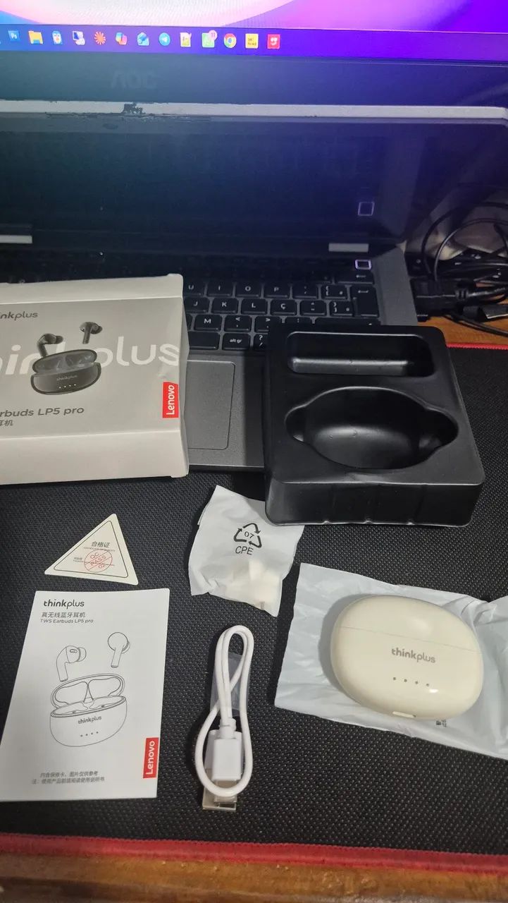 Fone de ouvido bluetooth Lenovo - Foto 4