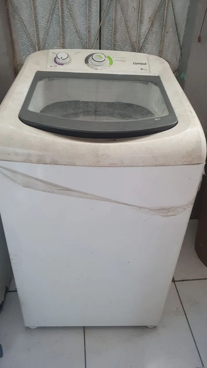 Máquina de lavar com defeito 9 kl consul