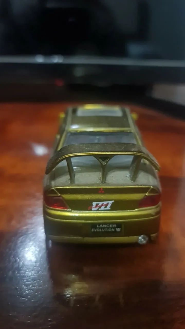 Saico - Mitsubish Lancer Evolution Evo 7 Dourada - Escala 1/32 - Foto 4