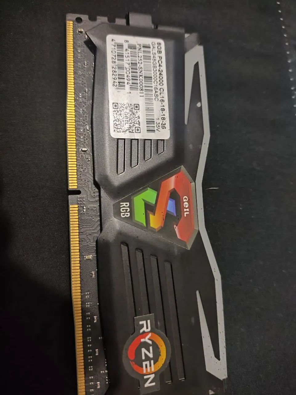 Memória ddr4   8g rgb