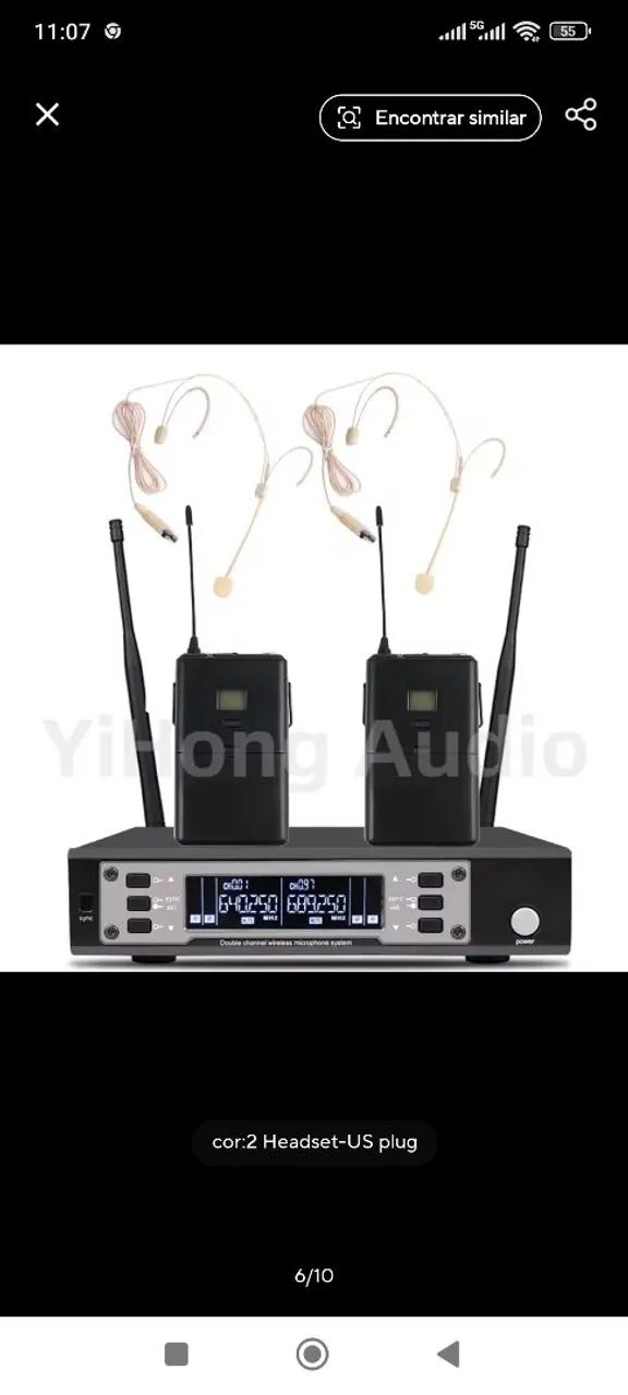 microfone headset senheiser 1 linha - Foto 3