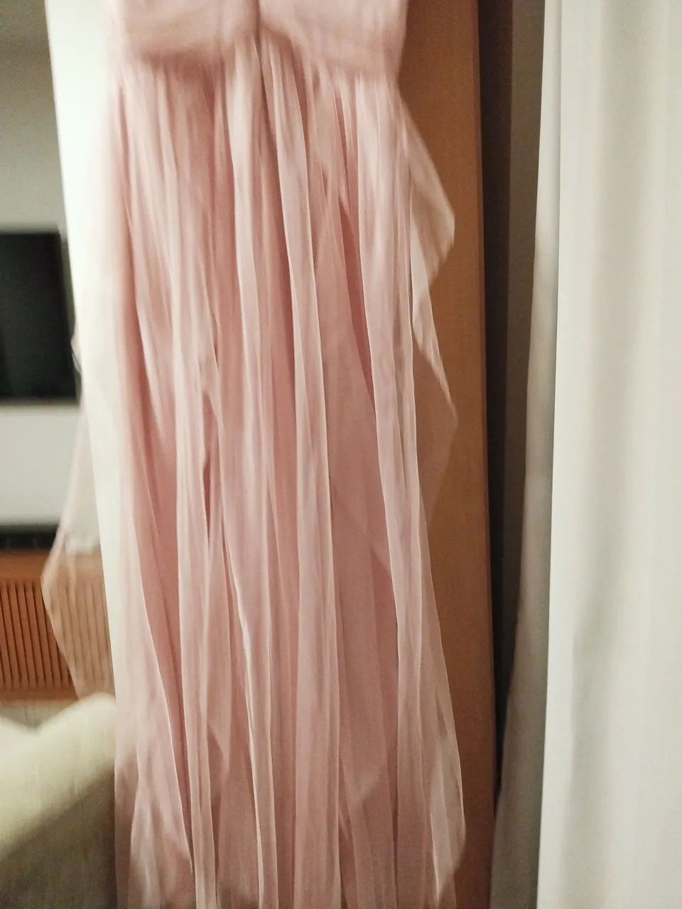 Vestido longo rosa bebê  - Foto 3