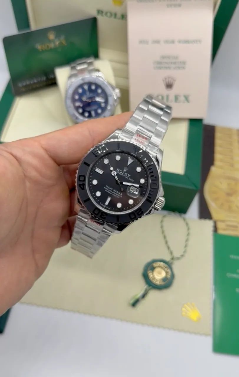 Rolex Yatch Master Automático Preto - Foto 3