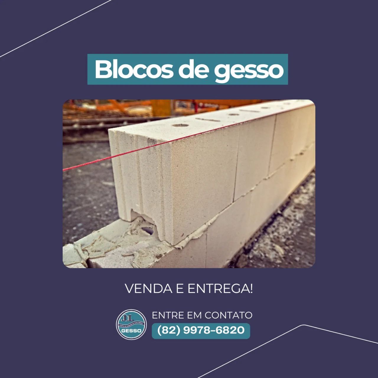 Gesso Direto da Fábrica- Placas, Blocos e Roda-Teto - Foto 3