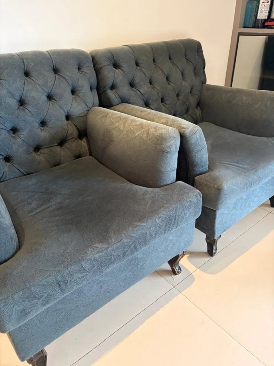 Elegante conjunto de poltronas + Puffes retangular (Brinde) - Foto 4