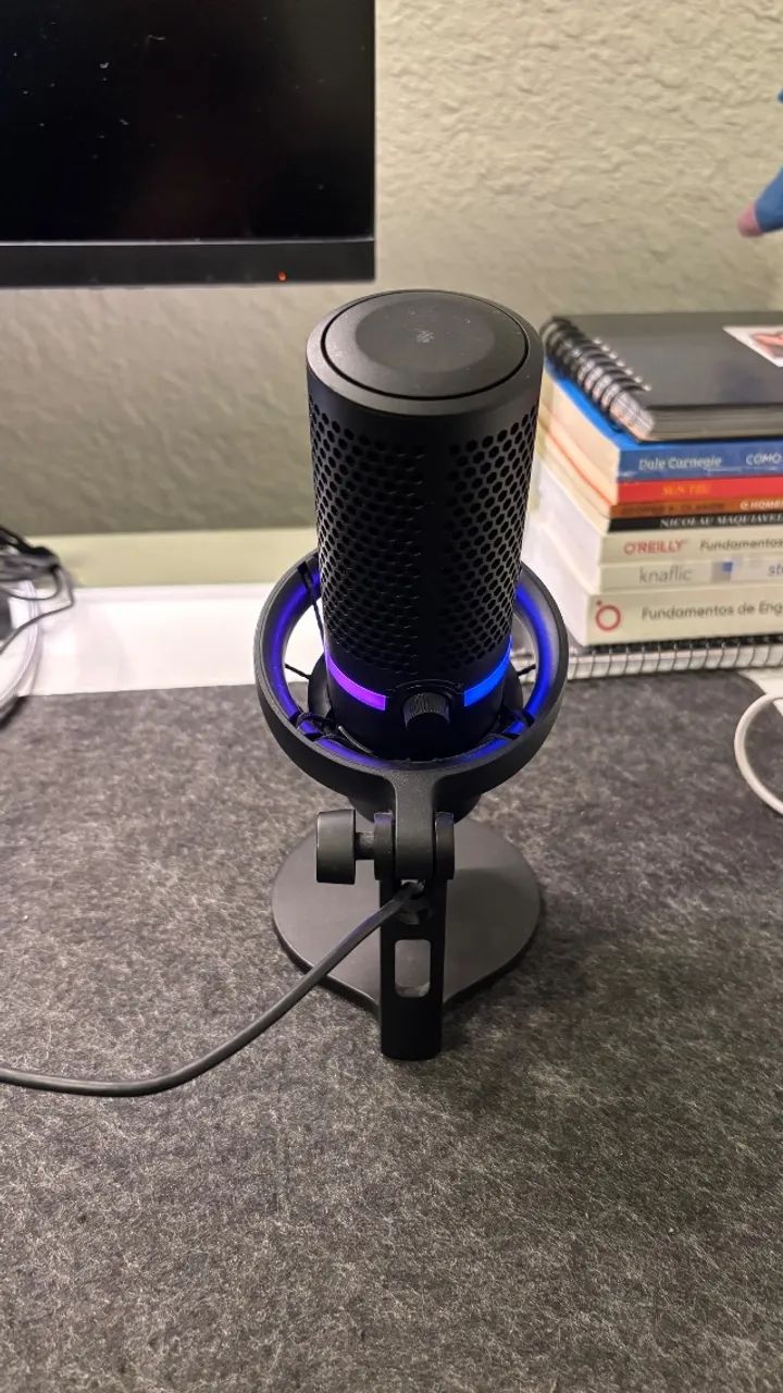 Microfone de mesa HyperX DuoCast - Foto 4