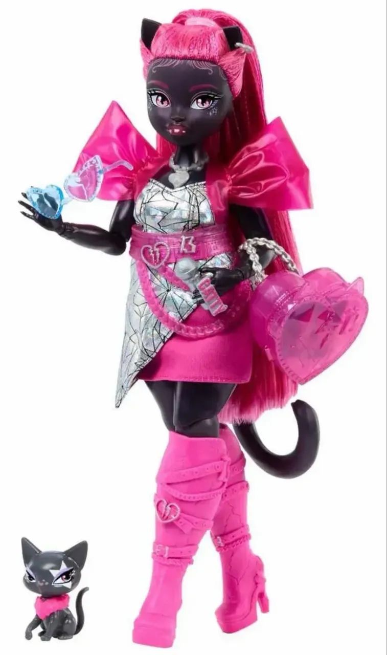 Boneca Monster High - Catty Noir Com Look Exclusivo E Pet - Foto 4