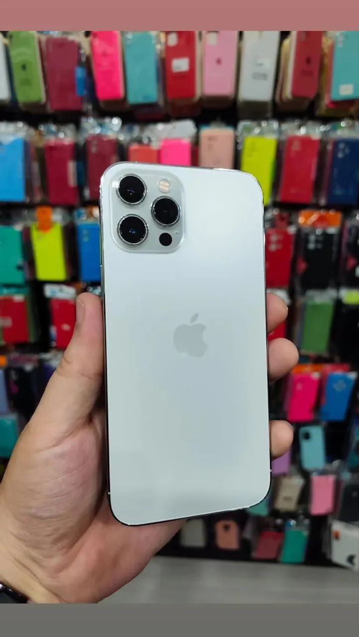iPhone 12 pro Max Branco 128GB - Celulares e Smartphones