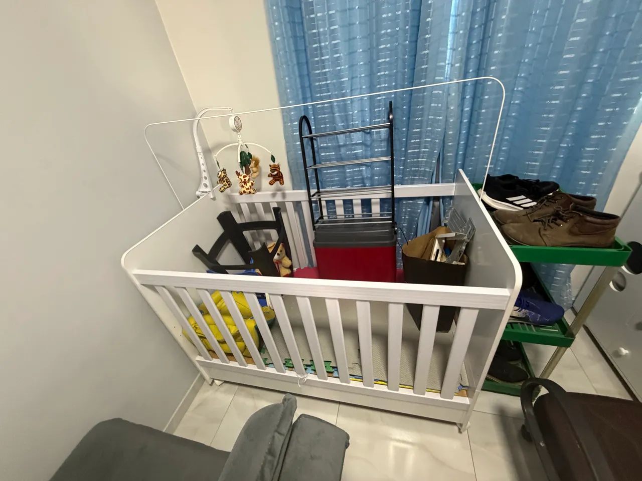 Quarto de bebê completo - Berço 3 em 1 - Foto 3