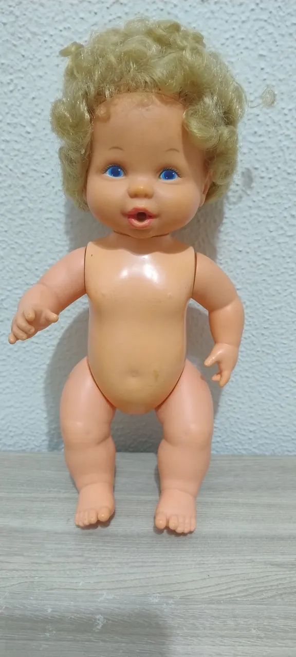 Boneca antiga Mama nenê Estrela - Anos 80 - Foto 2