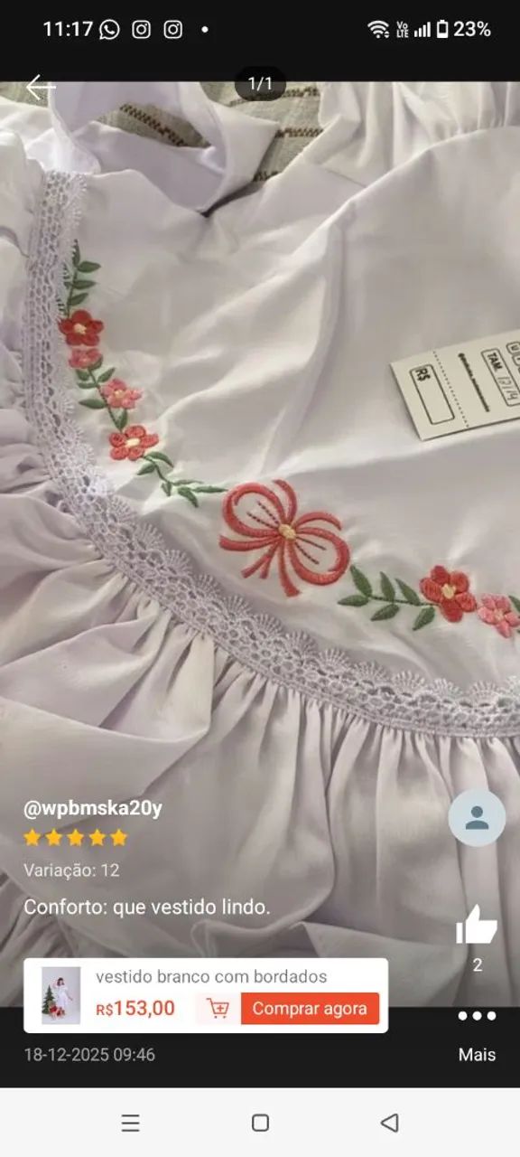 Vestido branco  - Foto 3