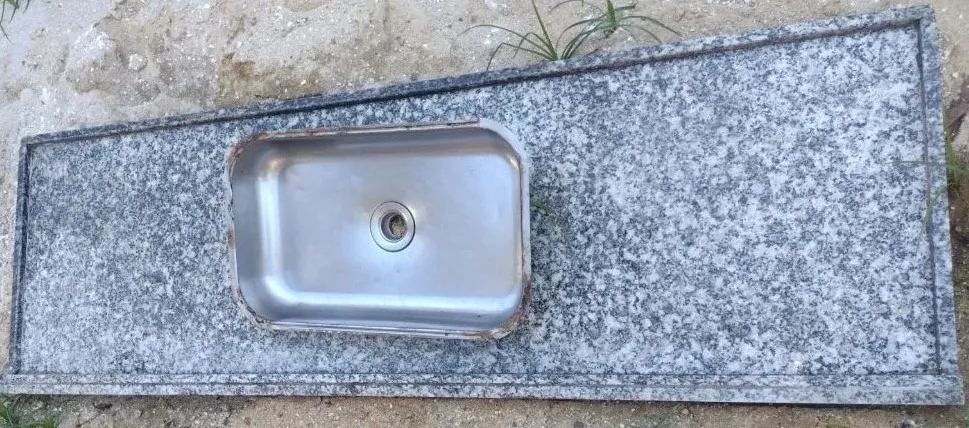 PIA DE COZINHA: BANCADA+ CUBA+VÁLVULA AMERICANA