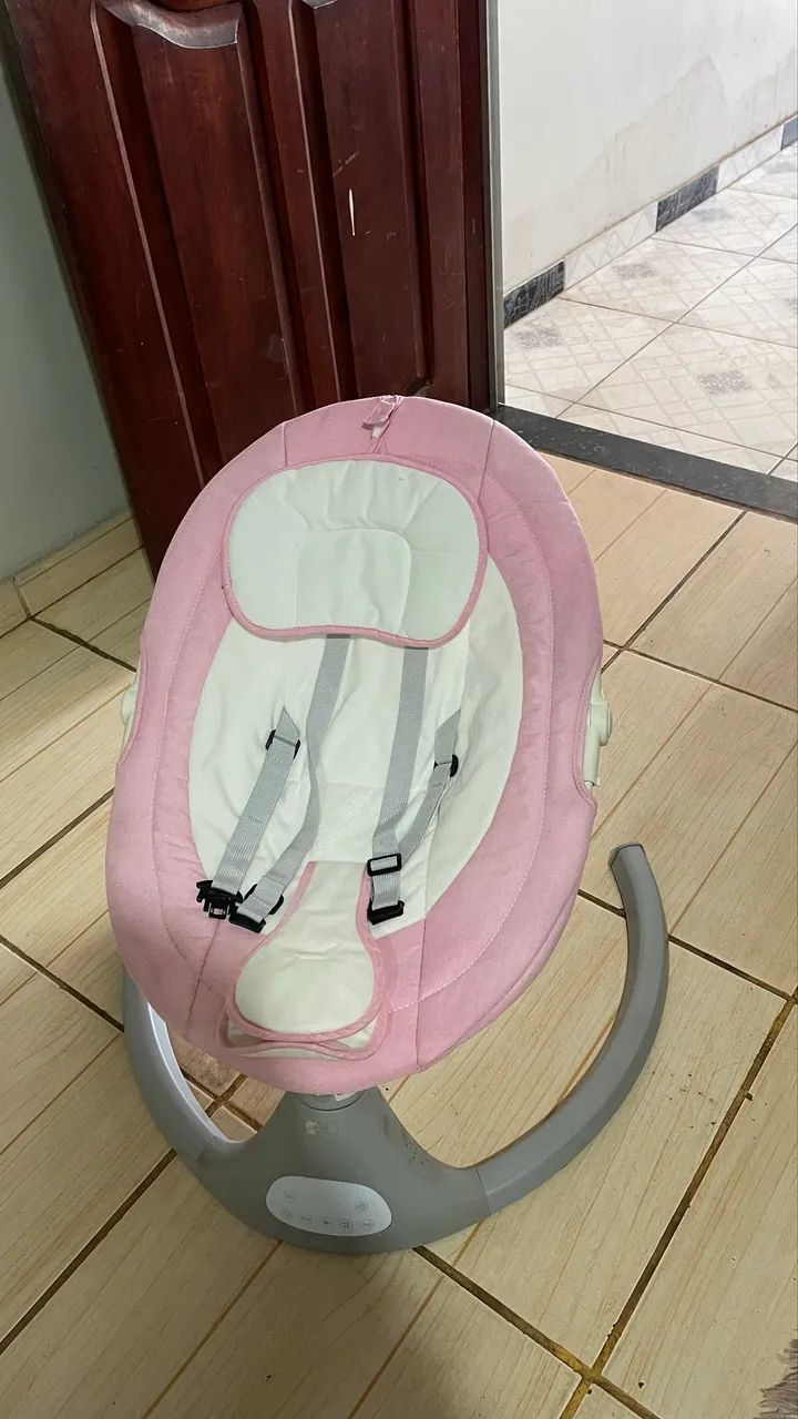 Cadeira de Descanso/Balanço para Bebê - Rosa