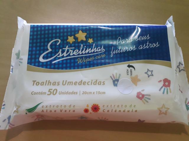 Toalhas umidecida