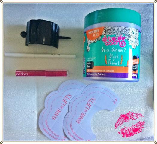 Kit de beleza com cinco itens