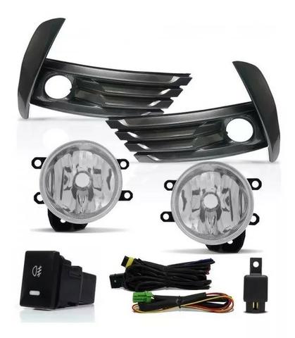 Kit Farol Milha Neblina Moldura Grafite Corolla 2018 2019
