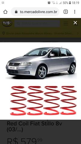 Troco molas ESPORTIVAS por originais do Fiat STILLO - Foto 2