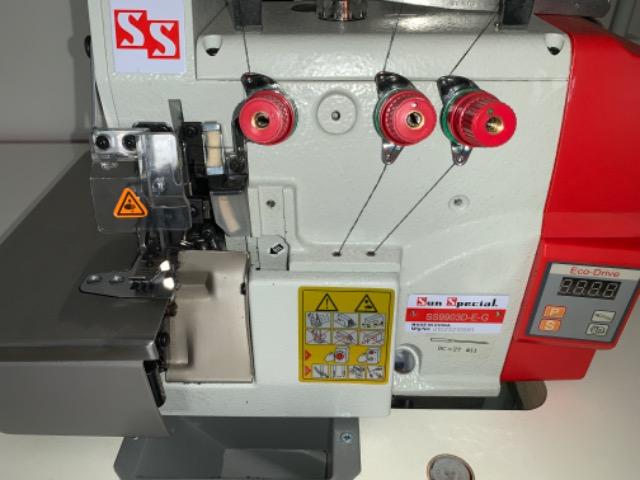 Máquina Costura Overlock Direct Drive com Mesa Bivolt SS9903D-E-G Sun Special - Foto 6