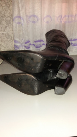 Bota de Couro Preta da Direito Adquirido - Foto 5