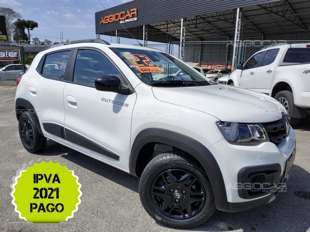 RENAULT KWID OUTSIDER 1.0  FLEX  2021/2022 BRANCO 302 KM