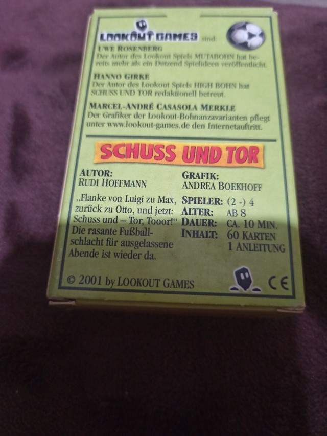Card game Jogo de cartas Schuss und Tor (Chute e Gol) 2001 - Foto 2