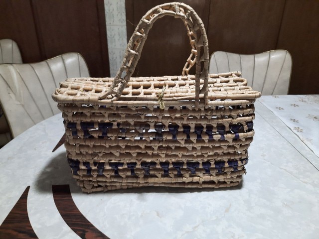Bolsa de Palha, moda Praia e Piscina. Pouco usada. 