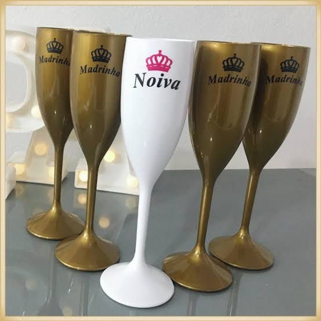 Taça de champanhe acrílico personalizada  - Foto 2
