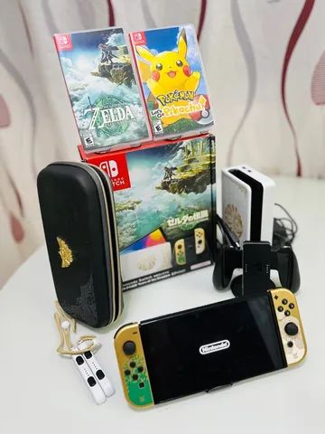 Nintendo Switch OLED Edição Limitada + Jogo The Legend of Zelda